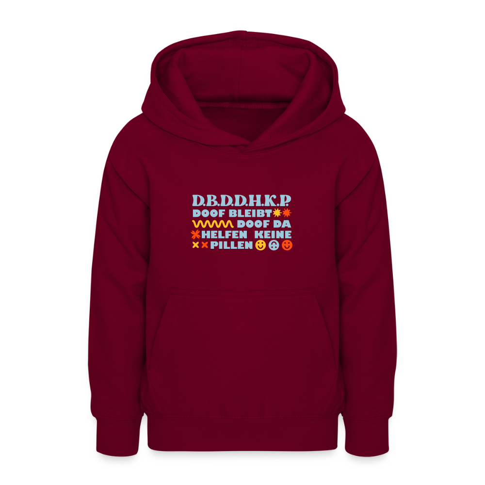d.b.d.d.h.k.P - Teenager Hoodie - Bordeaux