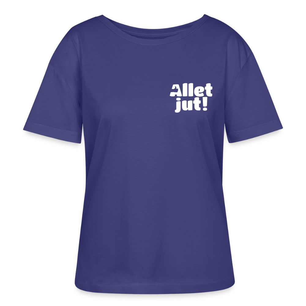 Allet Jut - Relaxed Rundhals Frauen Bio-T-Shirt - Dämmerung