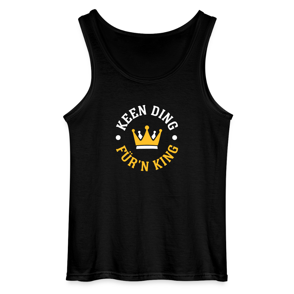Keen Ding für'n King - Männer Tank Top - Schwarz