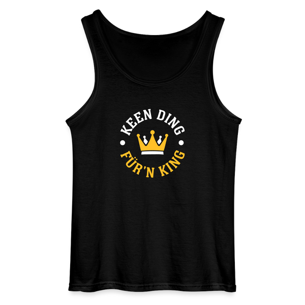 Keen Ding für'n King - Männer Tank Top - Schwarz