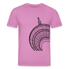 Der Turm von unten - schwarz - Unisex Bio T-Shirt - Pink