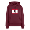 Berliner Flagge mit Hund - Frauen Premium Hoodie - Burgunderrot
