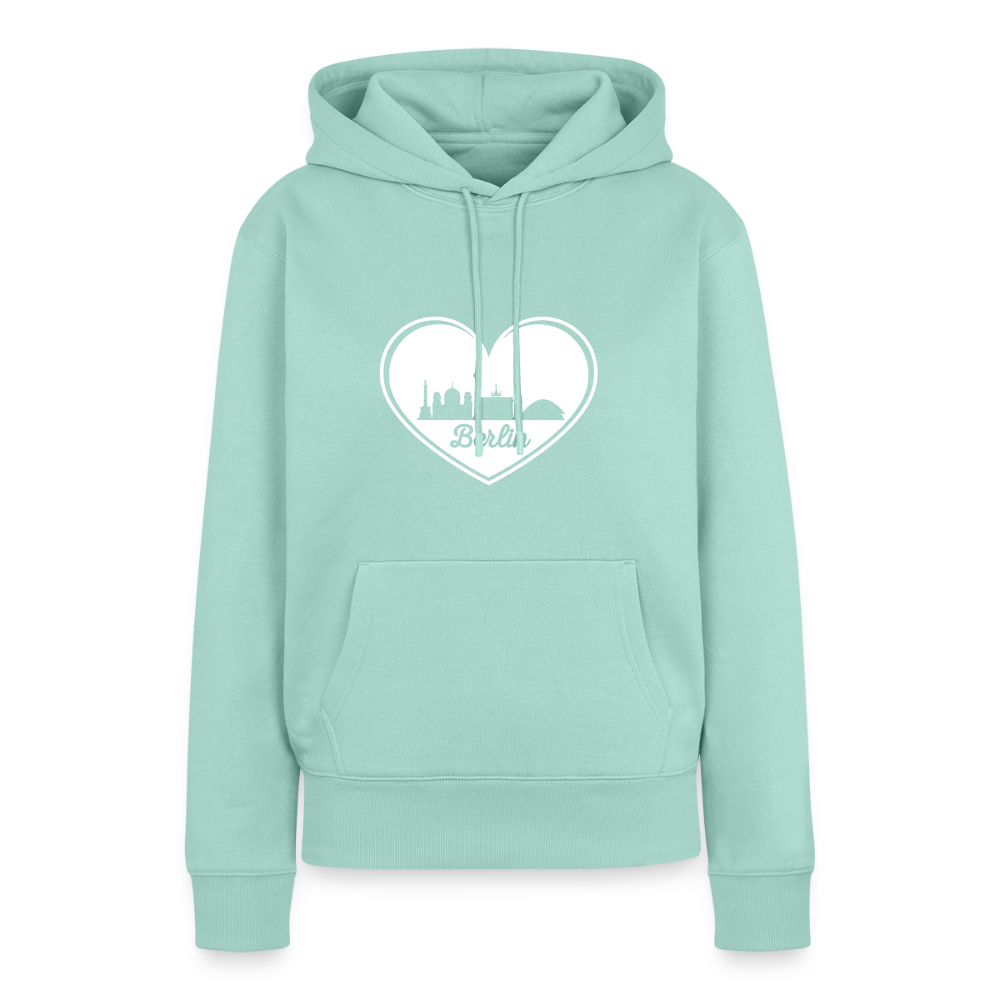 I love Berlin weiß - Frauen Premium Hoodie - Mint 