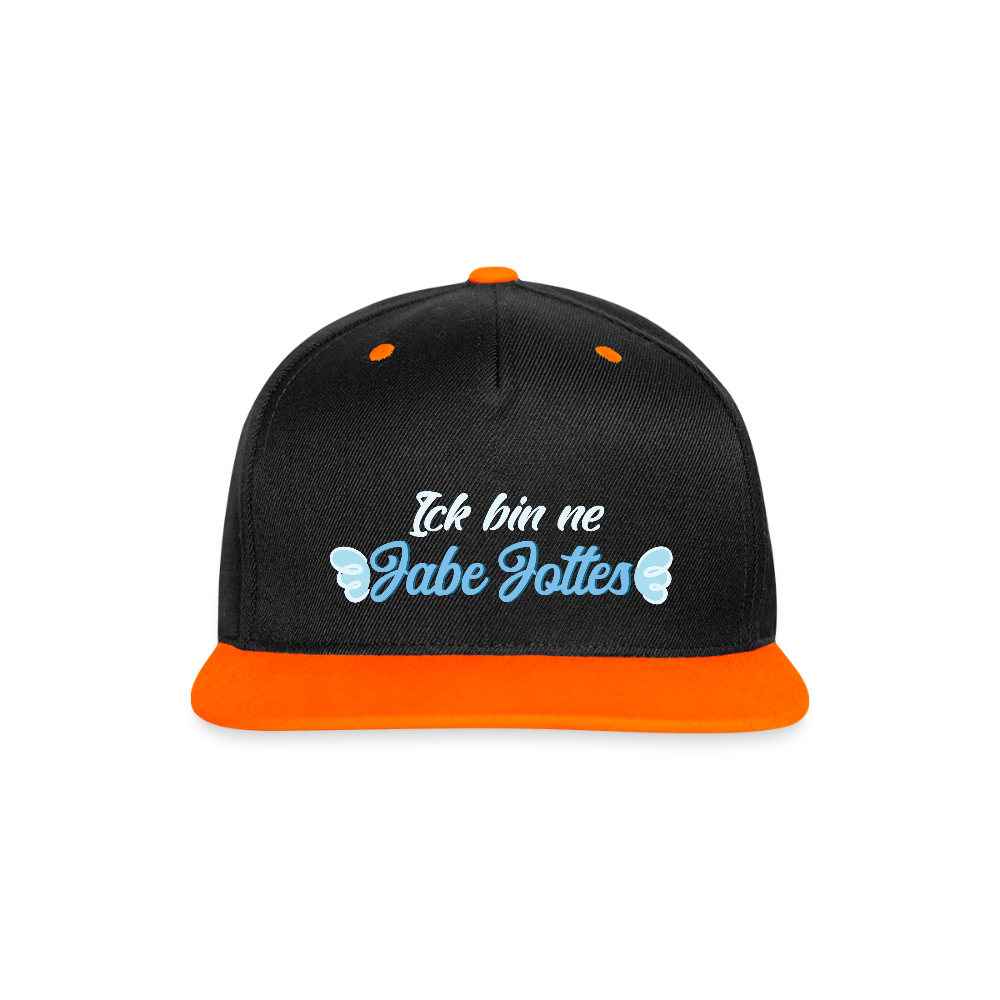 Jabe Jottes - Snapback Cap - Schwarz/Neonorange