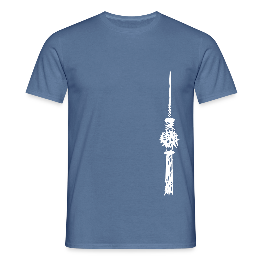 Fernsehturm Zick zack - Männer Premium T-Shirt - Taubenblau 