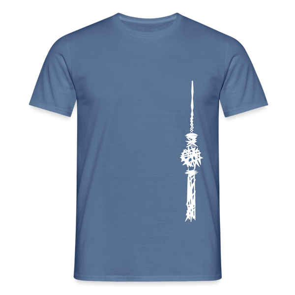 Fernsehturm Zick zack - Männer Premium T-Shirt - Taubenblau 