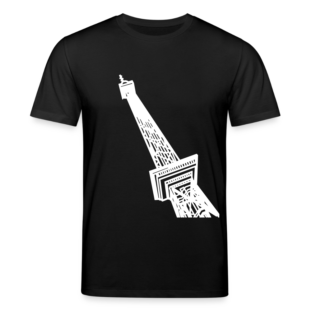 Der Funkturm - Unisex Bio T-Shirt - Schwarz