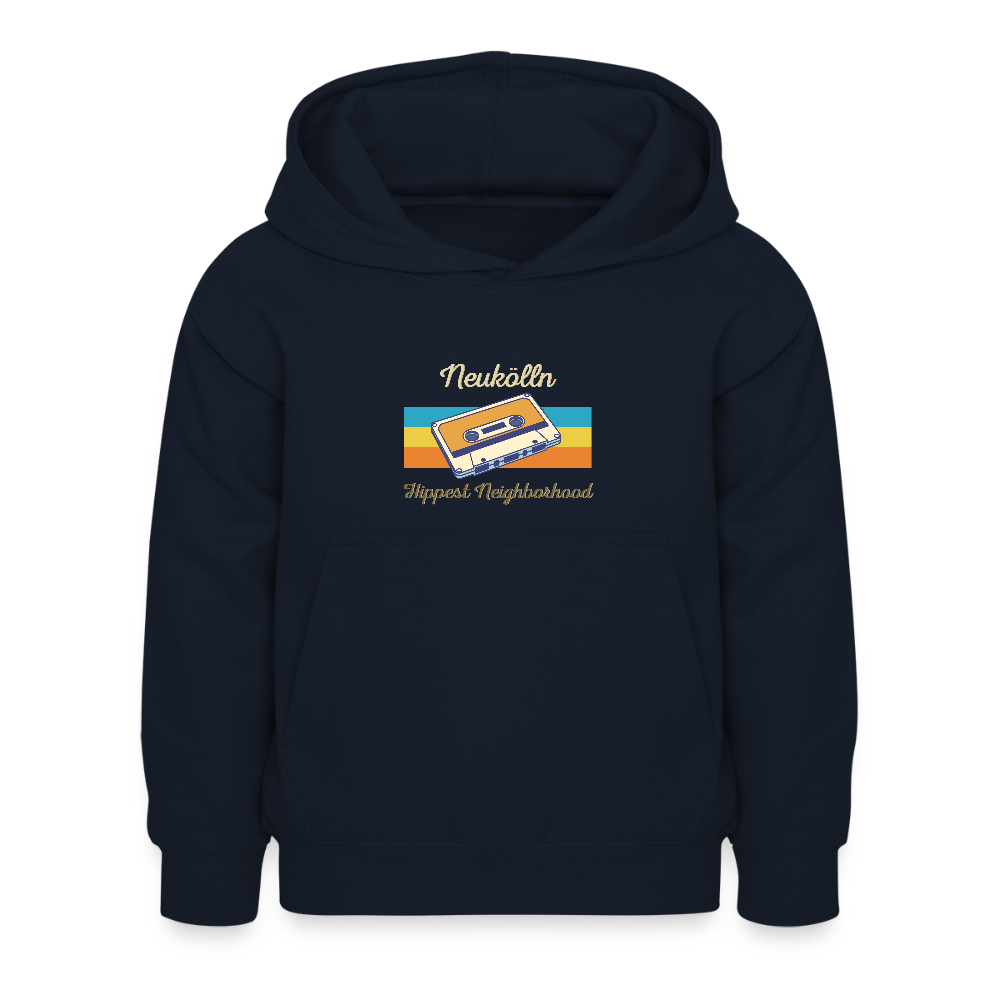 Hippes Neukölln - Kinder Hoodie - Navy