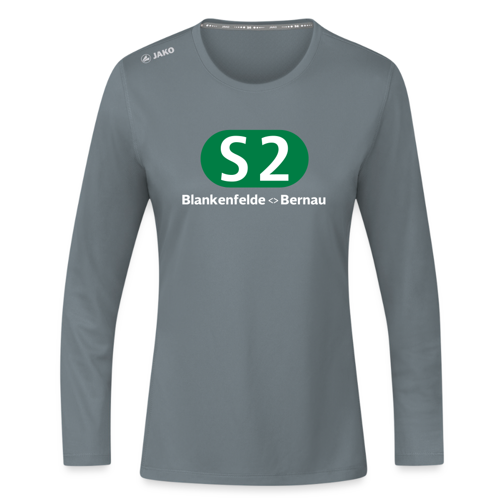 S2 - Frauen Sport Langarmshirt - Grau