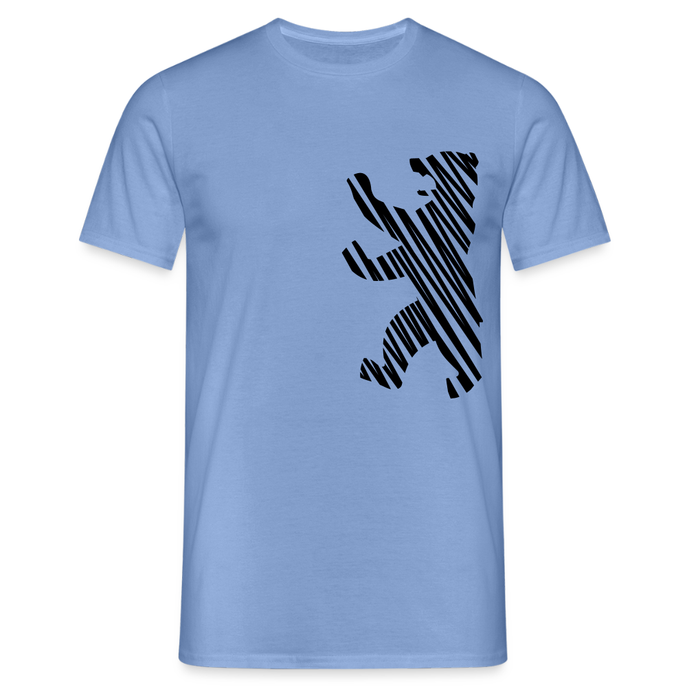 Berliner Bär im Netz - schwarz - Männer Premium T-Shirt - carolina blue