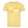 Ein Mann, Ein Biker, Ein Berliner - Unisex Bio T-Shirt - Gelb Viva