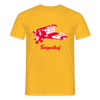 Tempelhof Flugzeug rot - Männer Premium T-Shirt - Gelb