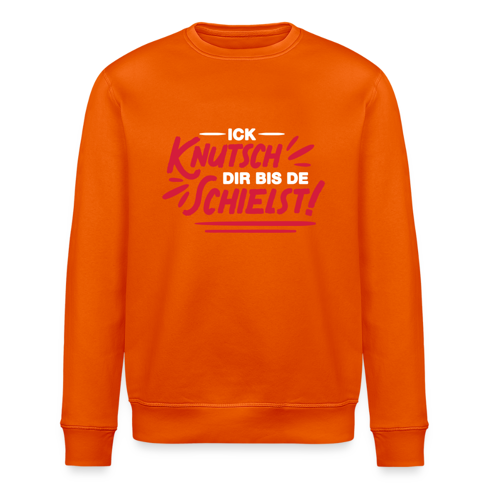 Ick knutsch dir! - Unisex Bio Sweatshirt - Tieforange