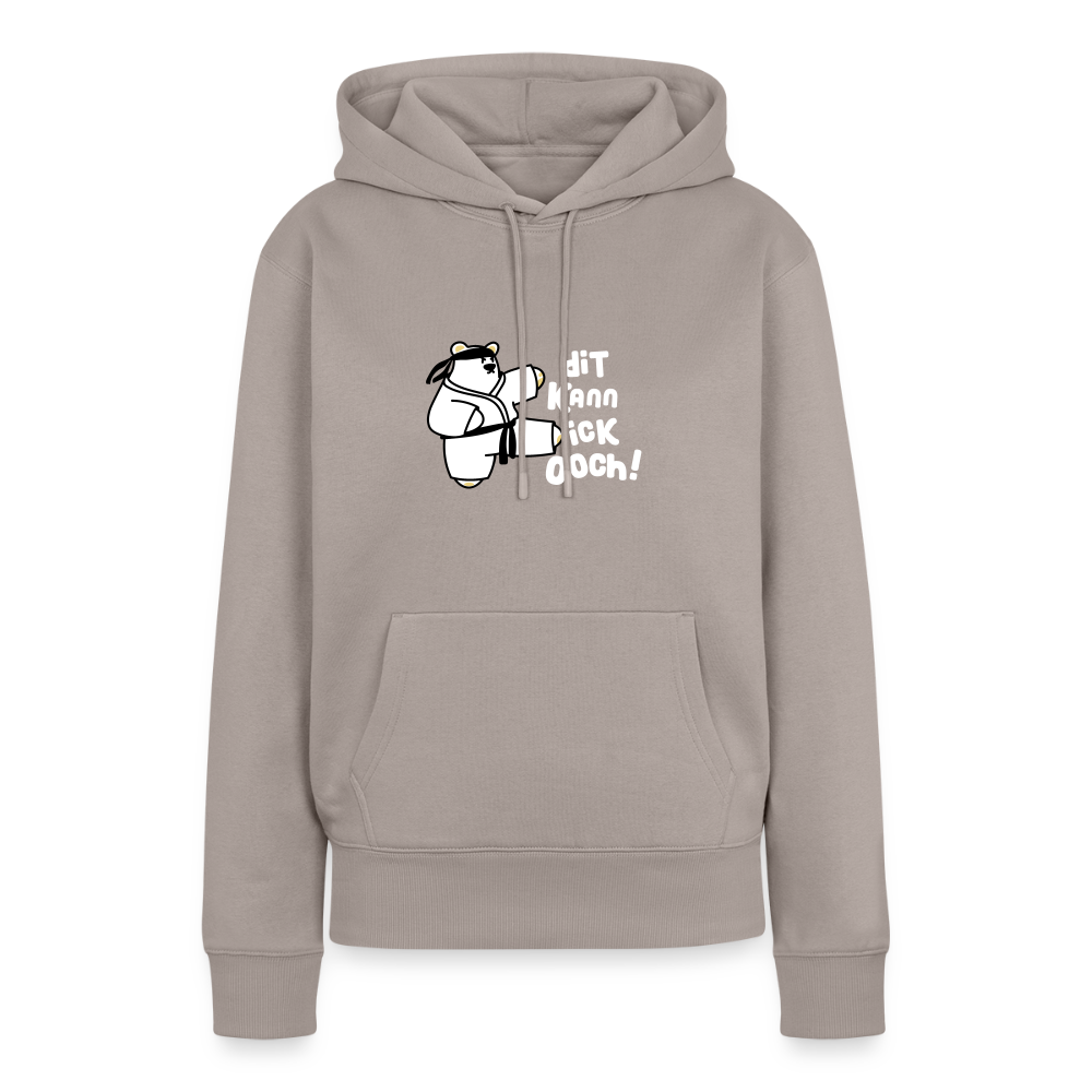 Dit kann ick ooch! - Frauen Premium Hoodie - Taupe