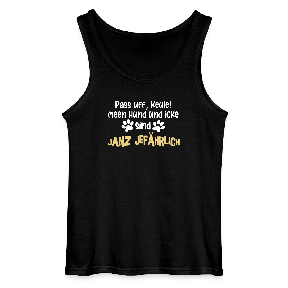 Janz Jefährlich - Männer Tank Top - Schwarz