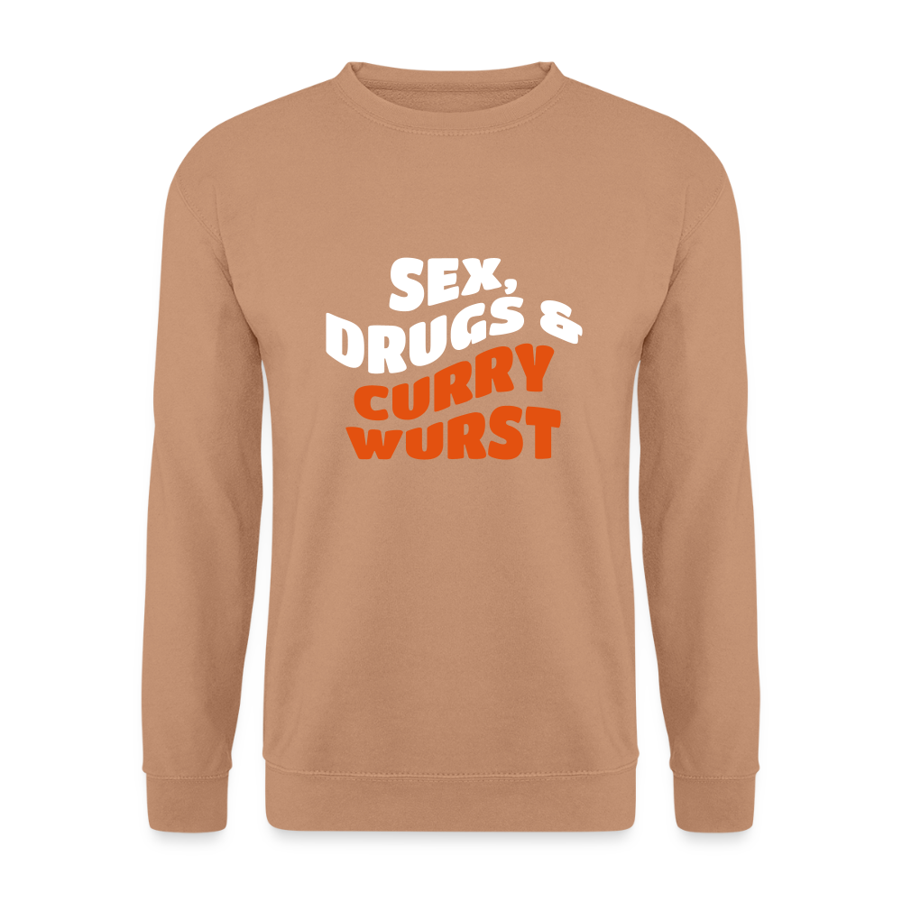 Sex, Drucks & Currywurst - Unisex Pullover - Mocca