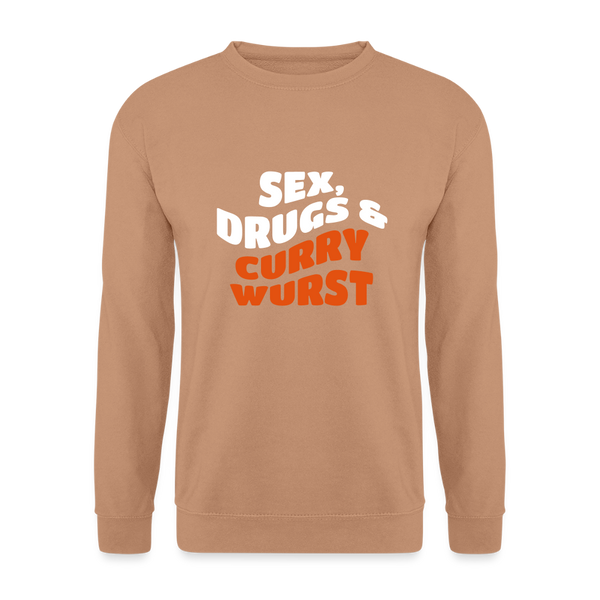 Sex, Drucks & Currywurst - Unisex Pullover - Mocca
