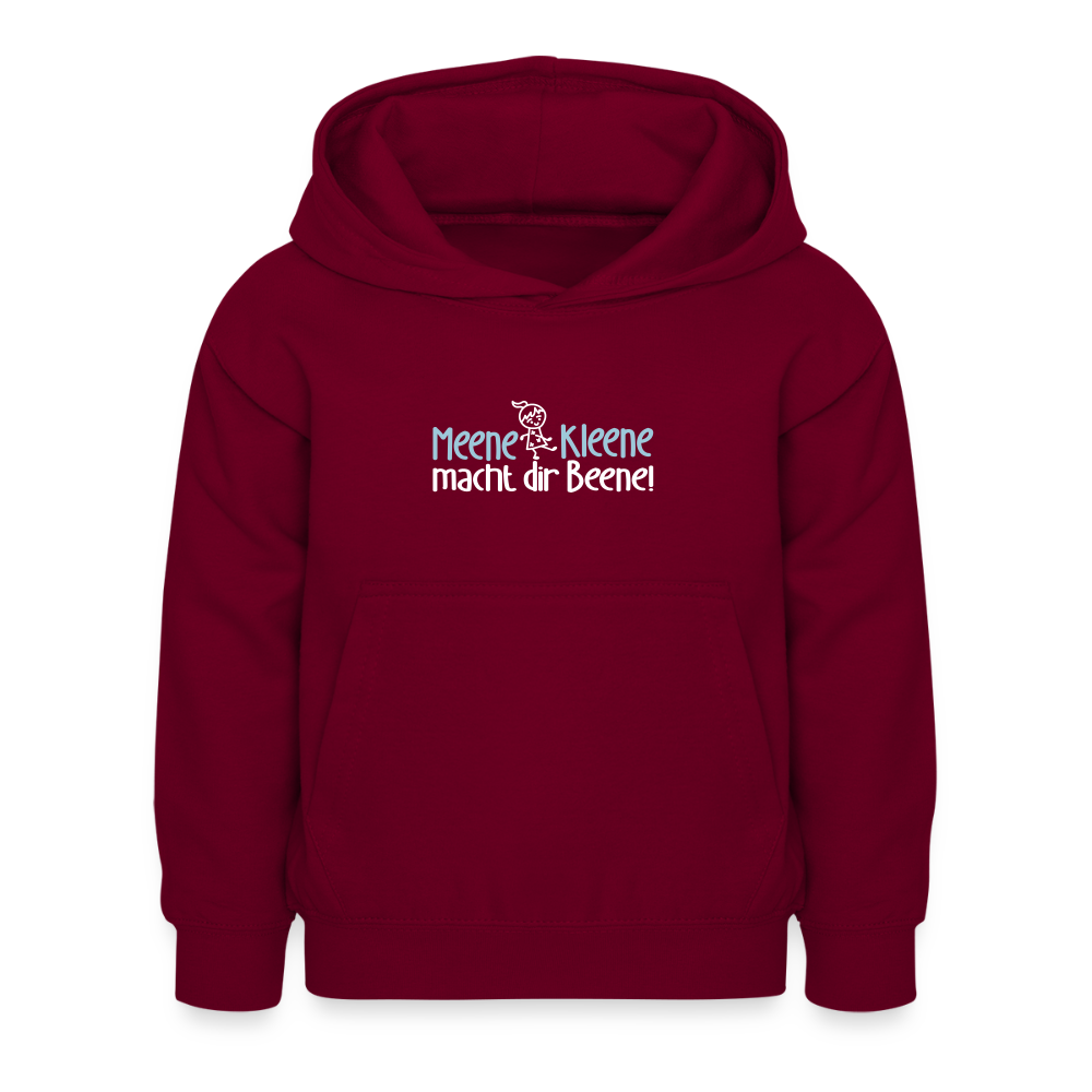 Meene Kleene macht dir Beene! - Kinder Hoodie - Bordeaux
