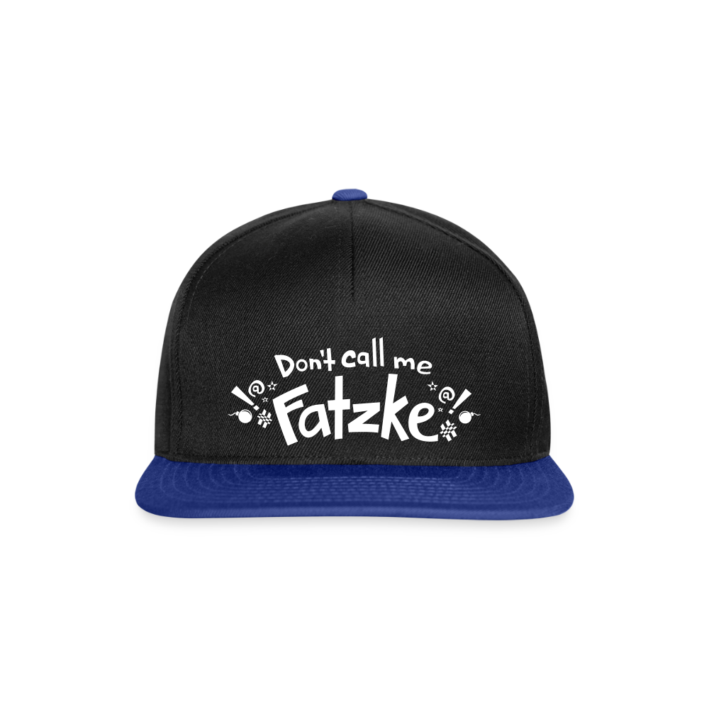 Fatzke - Snapback Cap - Schwarz/Königsblau
