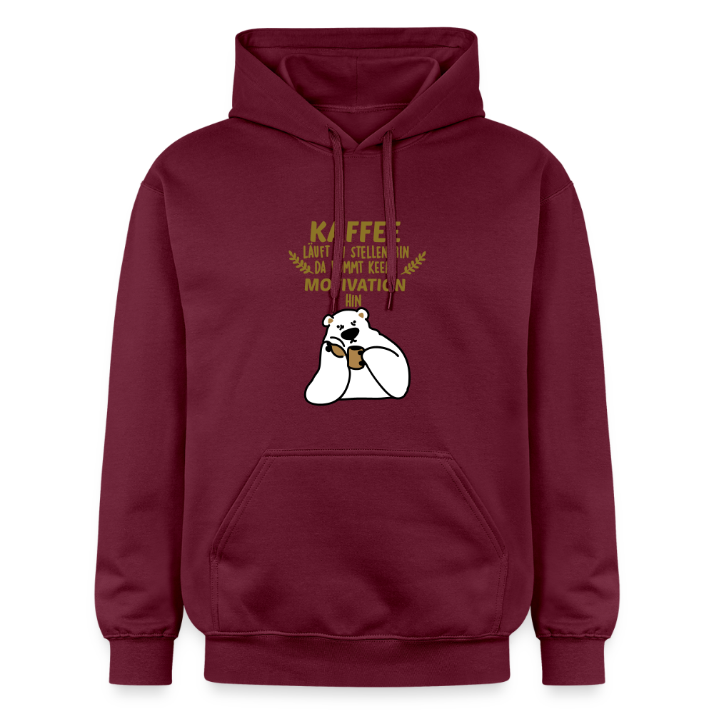 Kaffee motiviert - Hoodie - Maroon