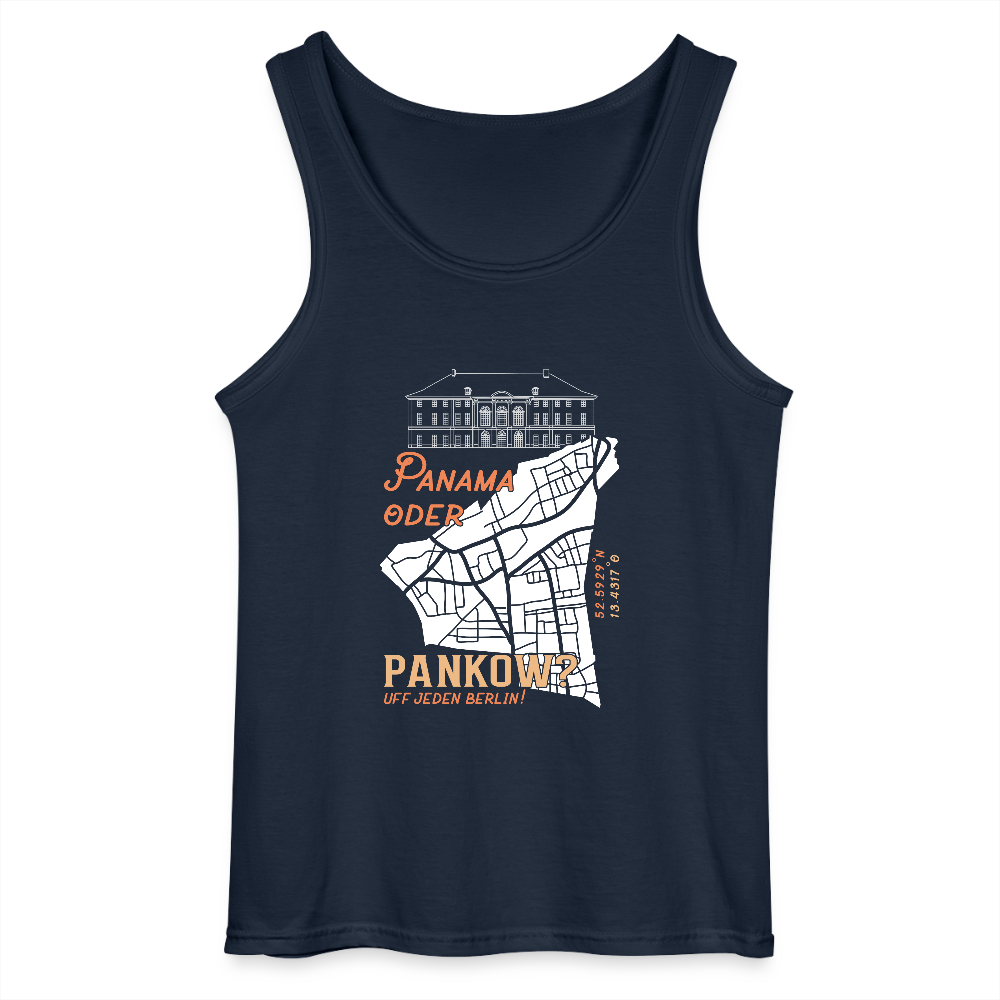 Panama oder Pankow - Männer Tank Top - Navy