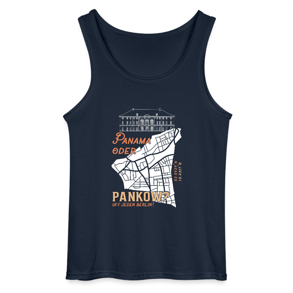 Panama oder Pankow - Männer Tank Top - Navy