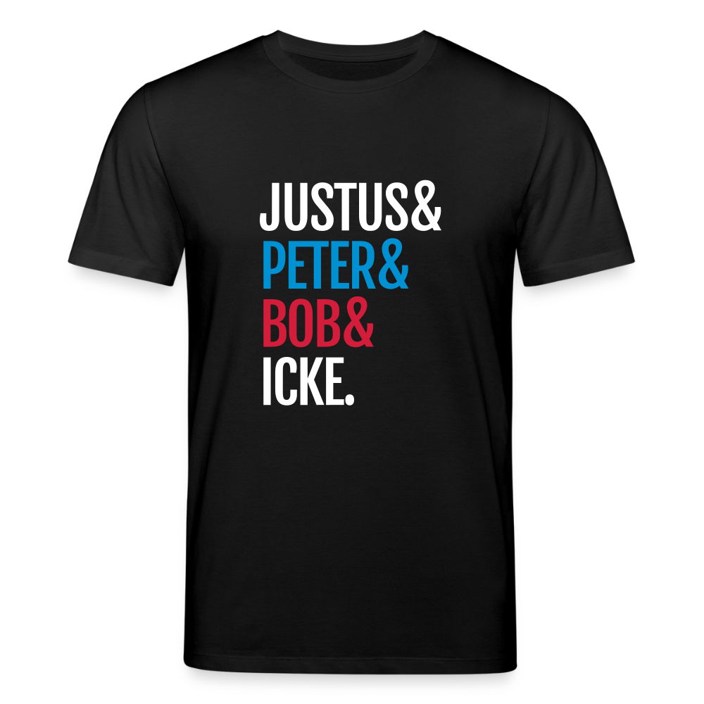 Justus & Peter & Bob & Icke - Unisex Bio T-Shirt - Schwarz