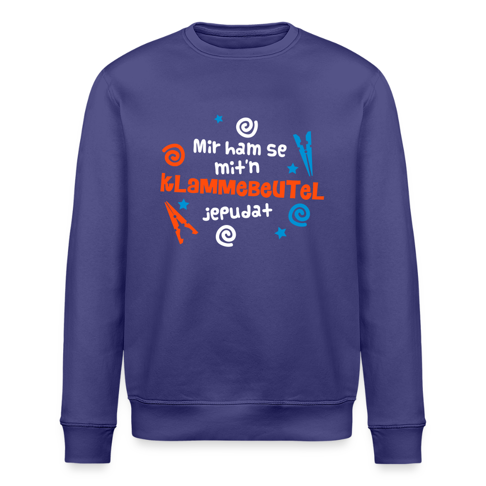 Mit'n Klammabeutel jepudat - Unisex Bio Sweatshirt - Dämmerung