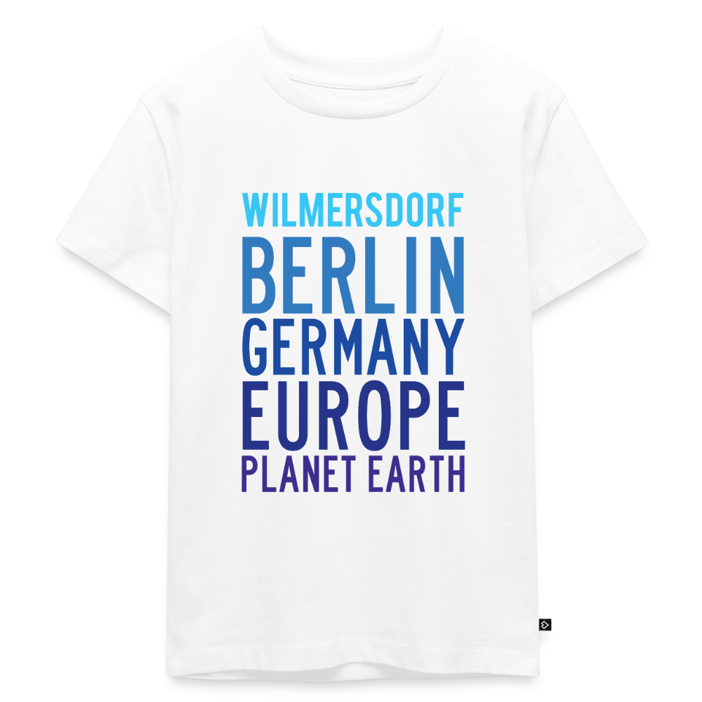 Wilmersdorf Planet Earth - Kinder Premium T-Shirt - Weiß