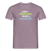 Kurz anjebunden, lang im Jedächtnis. - Männer Premium T-Shirt - Lilagrau