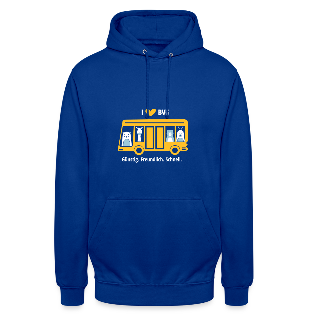I love BVG - Unisex Hoodie - Royalblau