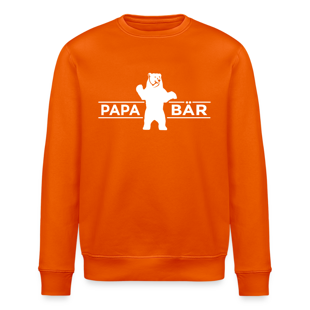 Papa Bär - Unisex Bio Sweatshirt - Tieforange