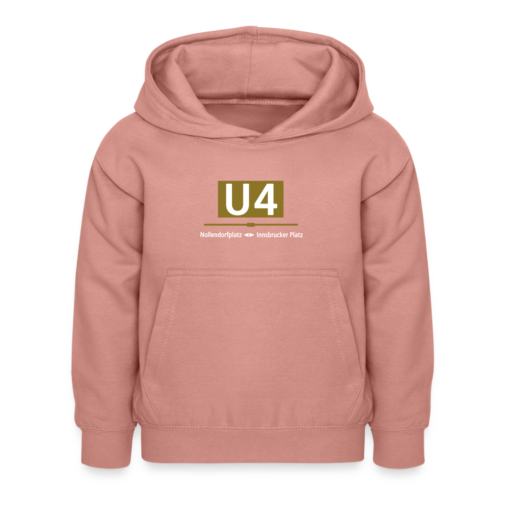 U4 - Kinder Premium Hoodie - Altrosa