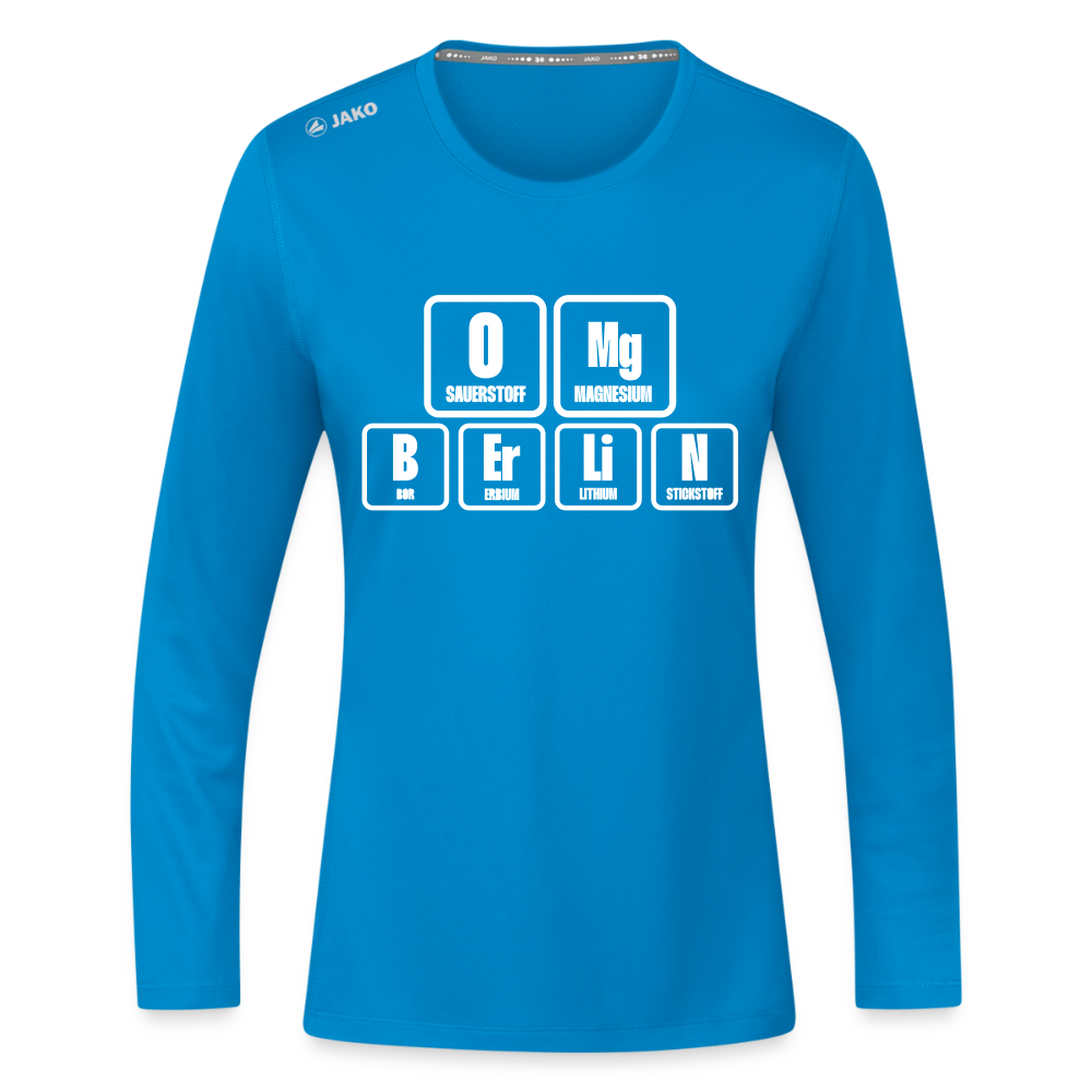 OMG Berlin - Frauen Sport Langarmshirt - Saphirblau