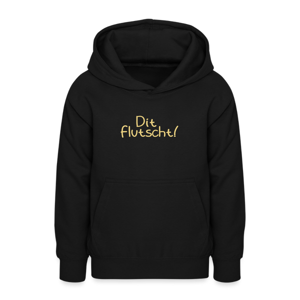 Dit Flutscht! - Teenager Hoodie - Schwarz