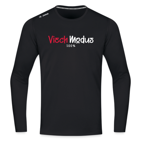 Viech Modus 100% - Männer Sport Langamshirt - Schwarz