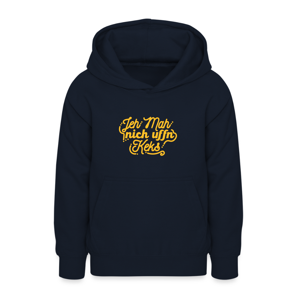 Jeh mah nich uffn Keks gelb - Teenager Hoodie - Navy