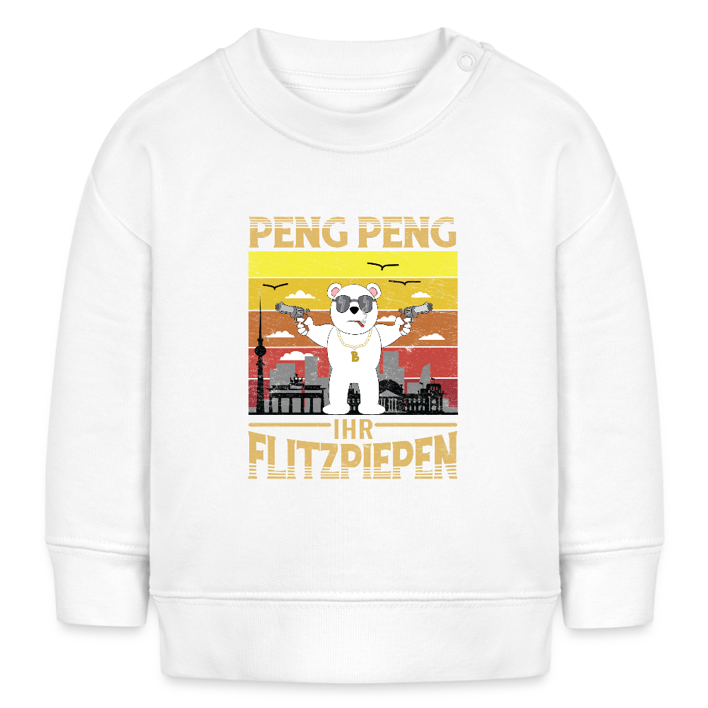 Peng Peng - Baby Bio Pullover - Weiß