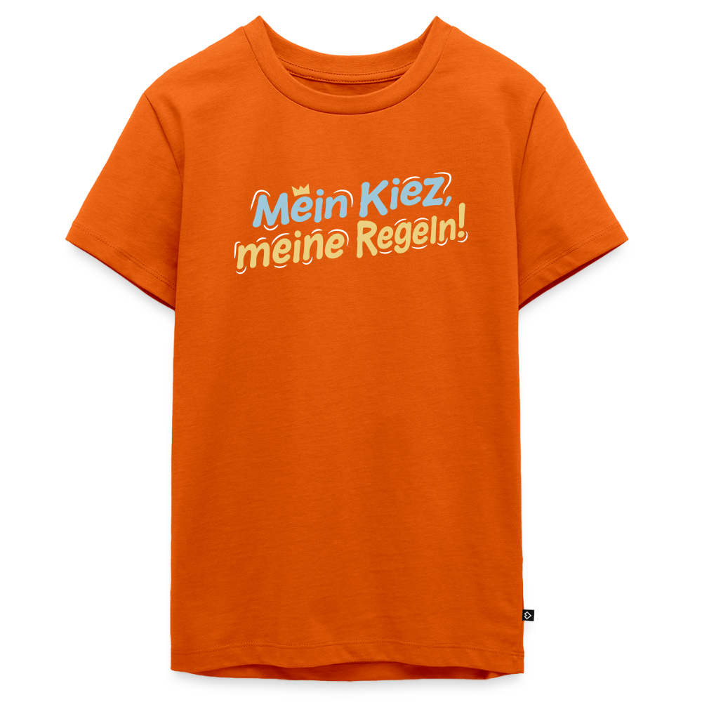 Mein Kiez, meine Regeln! - Teenager Premium T-Shirt - Orange