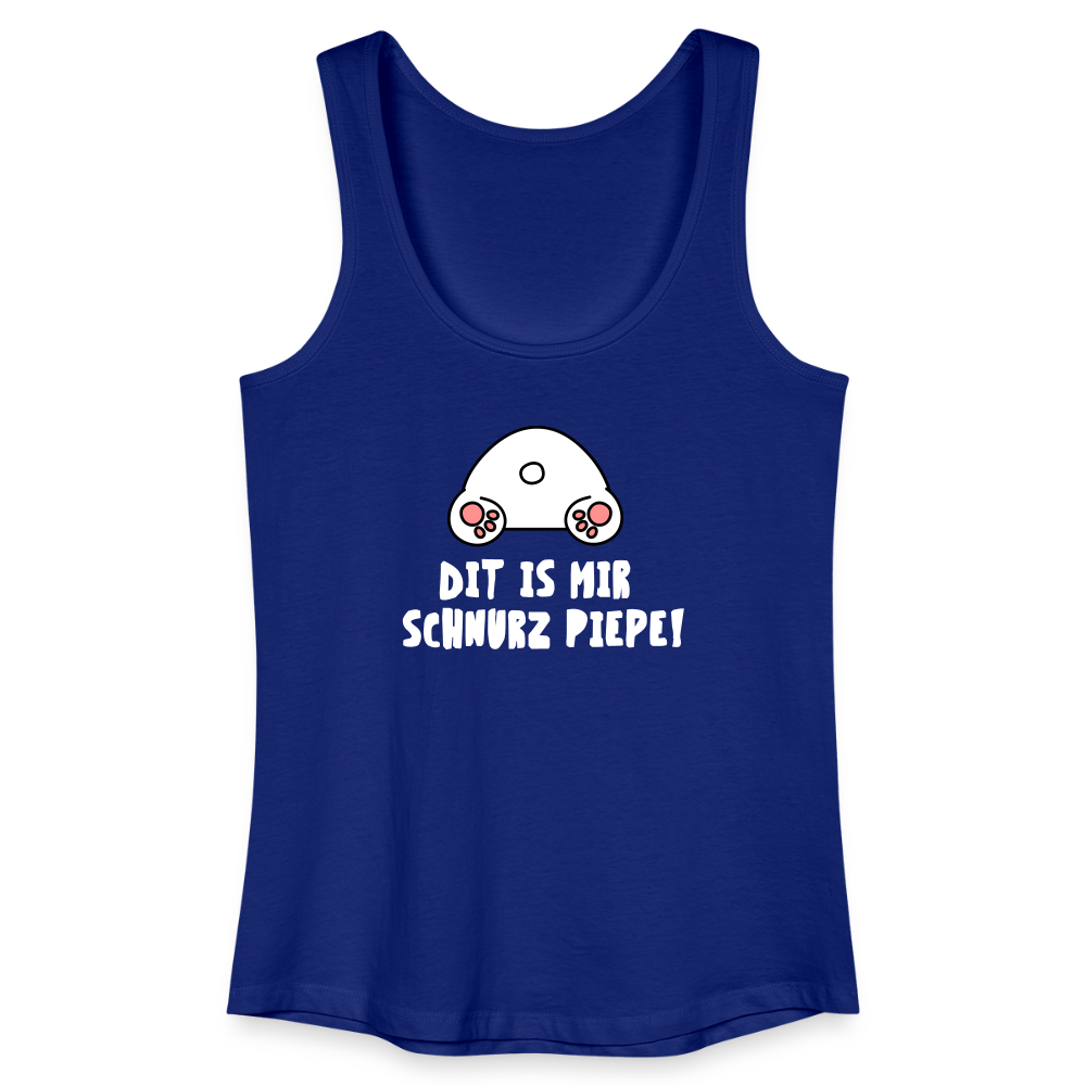 Dit is mir Schnurz Piepe - Frauen Bio Tank Top - Königsblau