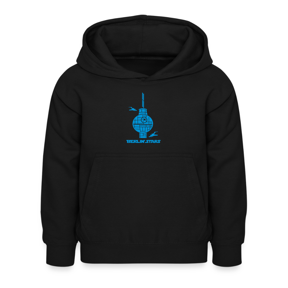 Berlin Stars - Blau - Kinder Hoodie - Schwarz