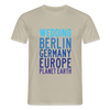 Wedding Planet Earth - Männer Premium T-Shirt - Sandbeige