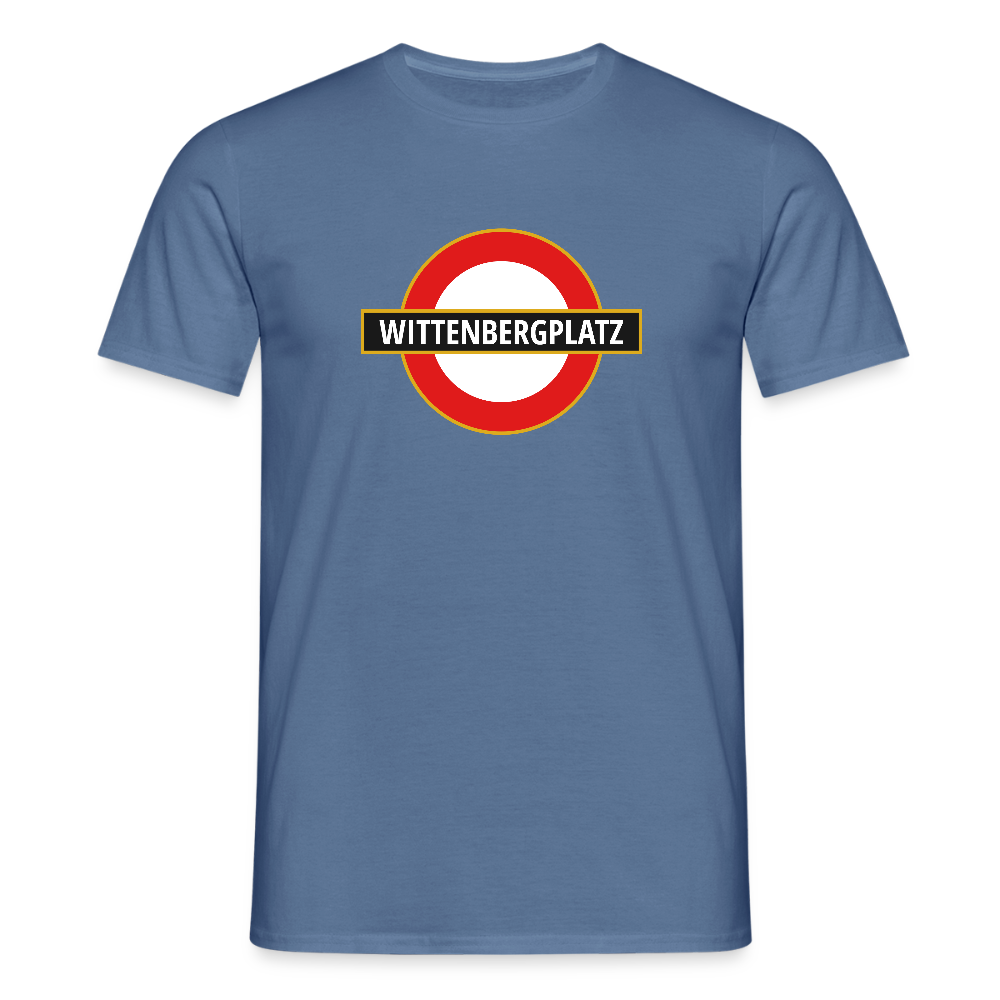 Wittenbergplatz - Männer Premium T-Shirt - Taubenblau