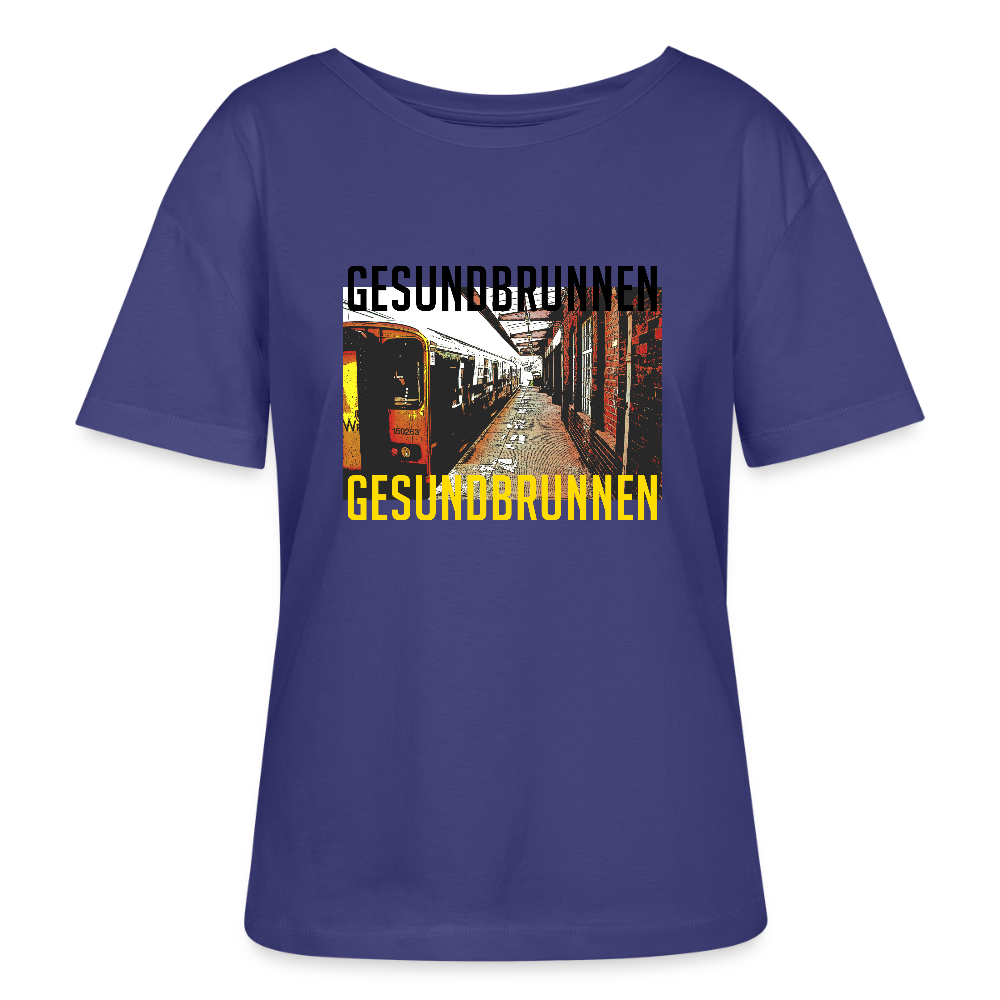 Gesundbrunnen Metro - Relaxed Rundhals Frauen Bio-T-Shirt - Dämmerung