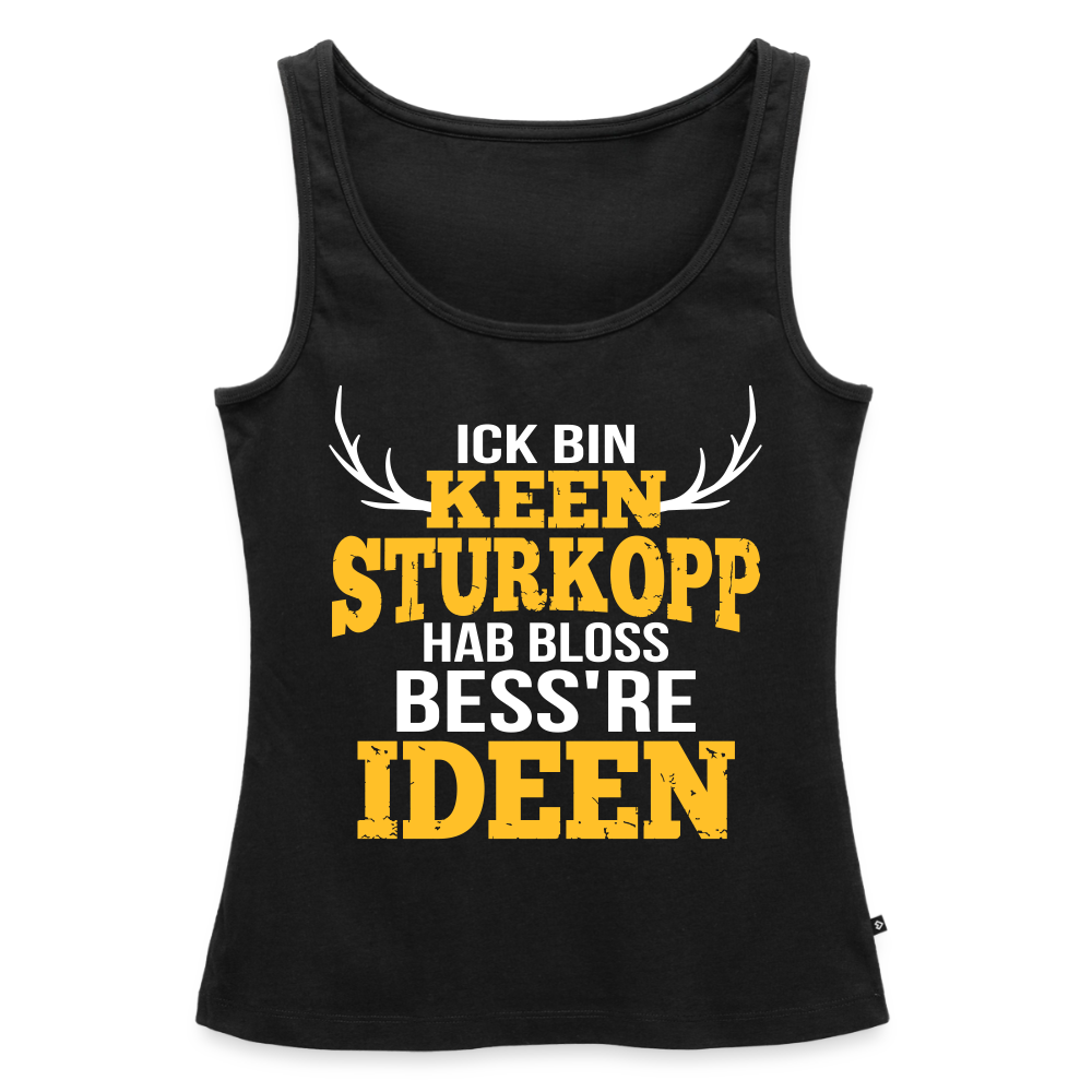 Sturkopp - Frauen Bio Tank Top - Schwarz