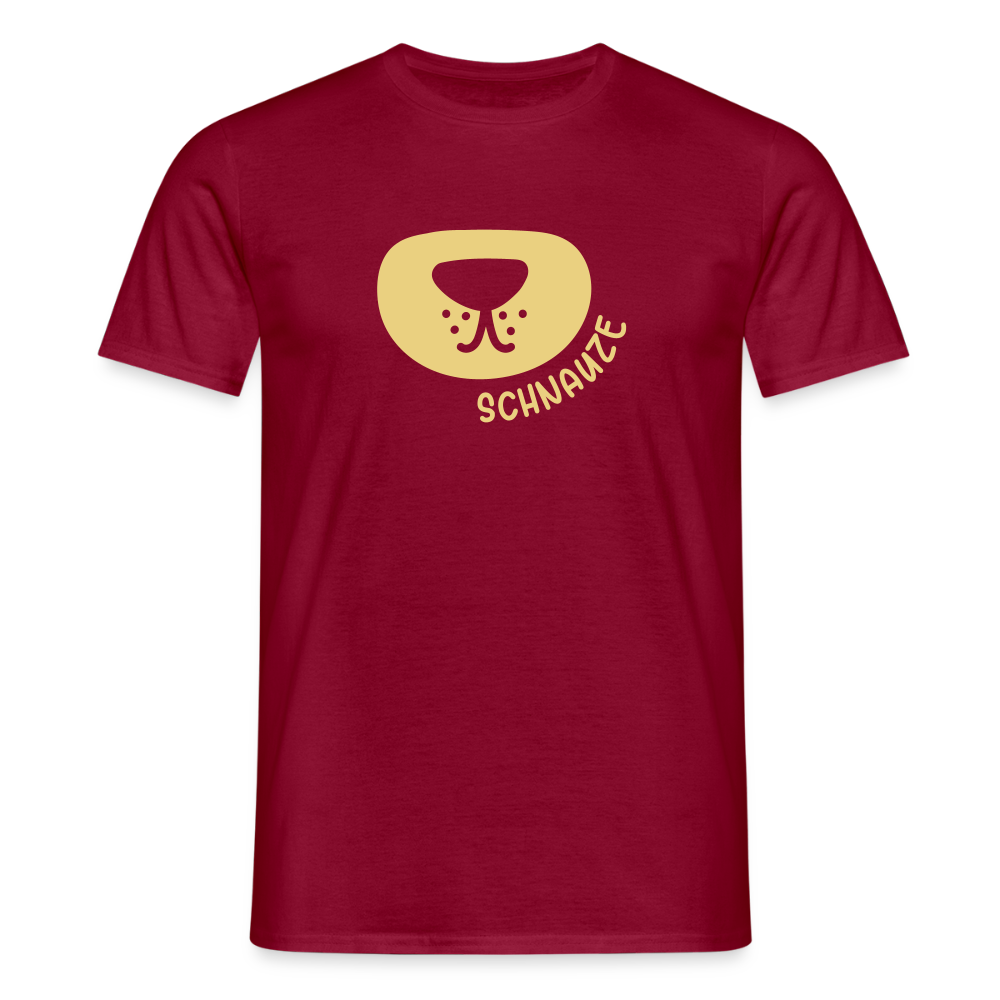 Schnauze - Männer Premium T-Shirt - Ziegelrot