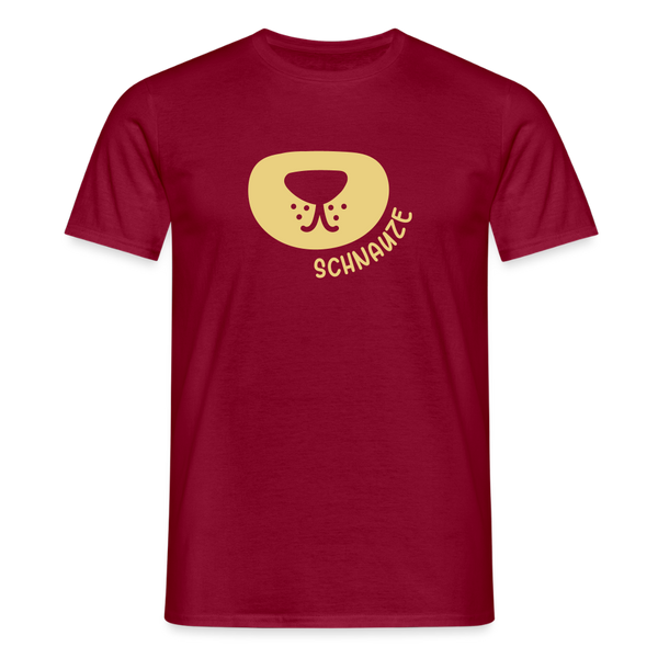 Schnauze - Männer Premium T-Shirt - Ziegelrot