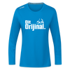 Dit Orijinal - Frauen Sport Langarmshirt - Saphirblau