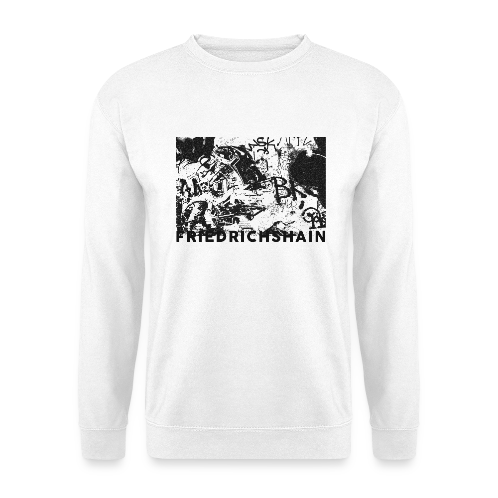 Friedrichshain Graffiti - Unisex Pullover - Weiß