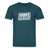 Sorry, ick bin spät. Hatte keen Bock. - Unisex Bio T-Shirt - Dunkles Petrol